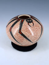 Pot de graines d'araignée en poterie Mata Ortiz Paquime