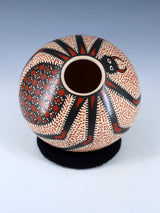 Pot de graines d'araignée en poterie Mata Ortiz Paquime