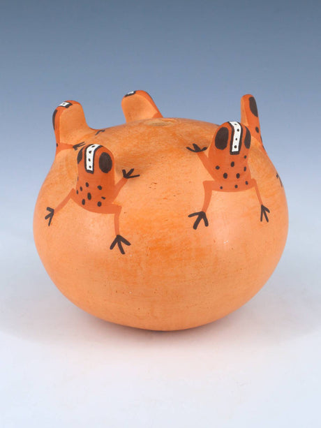 Zuni Pueblo Frog Pottery Seed Pot