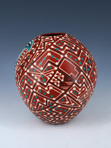Mata Ortiz Hand Coiled and Painted Owl Pottery