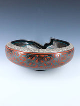 Mata Ortiz Hand Coiled and Painted Pottery Bowl