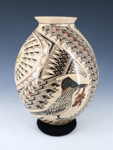 Mata Ortiz Hand Coiled Painted Wildlife Pottery