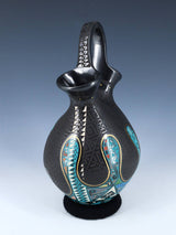 Mata Ortiz Hand Coiled and Painted Wedding Vase