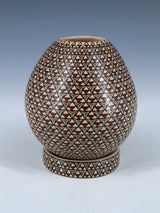 Mata Ortiz Painted Geometric Pottery Vase - PuebloDirect.com