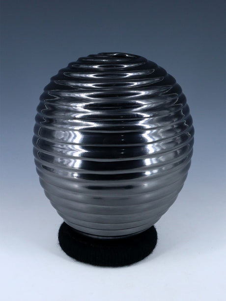 Mata Ortiz Black Pottery Vase - PuebloDirect.com
