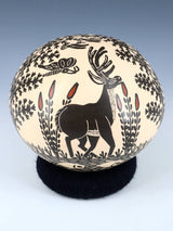 Mata Ortiz Hand Coiled Painted and Etched Pottery