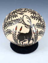 Mata Ortiz Hand Coiled Painted and Etched Pottery