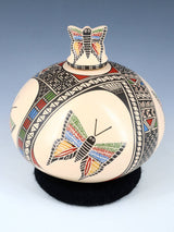 Poterie de lézard enroulée à la main de Mata Ortiz