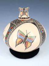 Poterie de lézard enroulée à la main de Mata Ortiz