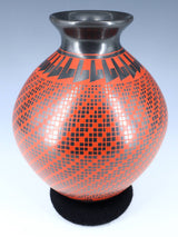 Mata Ortiz Hand Coiled Eye Dazzler Pottery Vase
