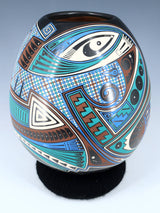 Mata Ortiz Hand Coiled and Painted Paquime Pottery