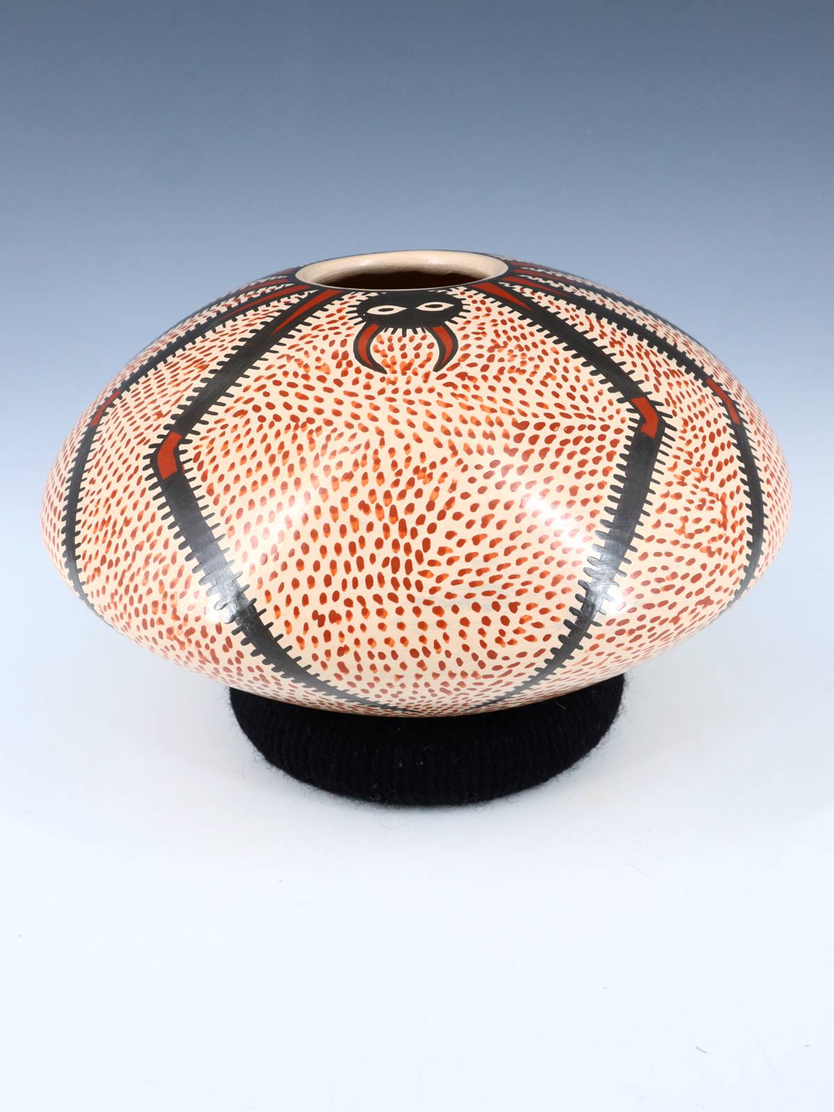 Mata Ortiz Paquime Pottery Spider Seed Pot