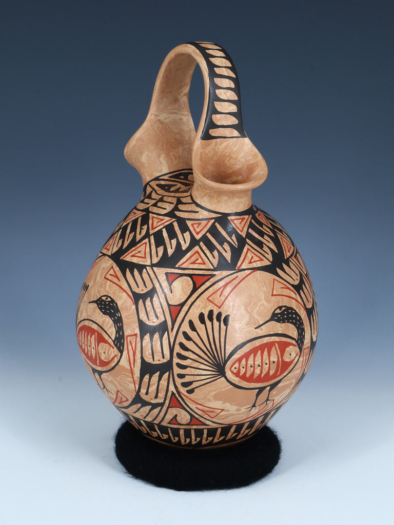 Mata Ortiz Pottery Hand Coiled Wedding Vase - PuebloDirect.com