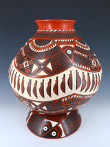 Large Mata Ortiz Hand Coiled and Painted Pottery - PuebloDirect.com