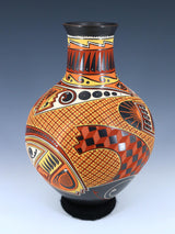 Mata Ortiz Hand Coiled and Painted Pottery Vase - PuebloDirect.com