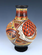 Mata Ortiz Hand Coiled and Painted Pottery Vase - PuebloDirect.com
