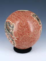 Mata Ortiz Hand Coiled Etched Horse Pottery