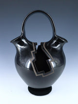 Mata Ortiz Hand Coiled Carved Pottery Wedding Vase