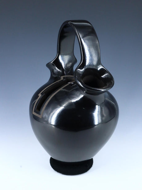 Mata Ortiz Hand Coiled Carved Pottery Wedding Vase