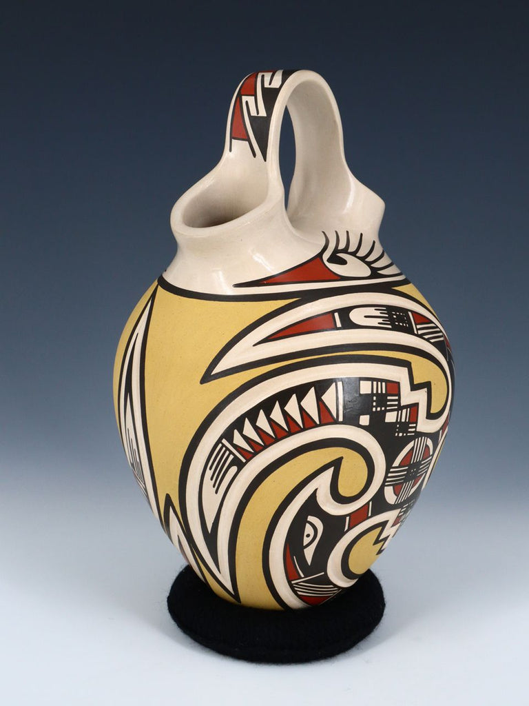 Mata Ortiz Hand Coiled Pottery Wedding Vase - PuebloDirect.com