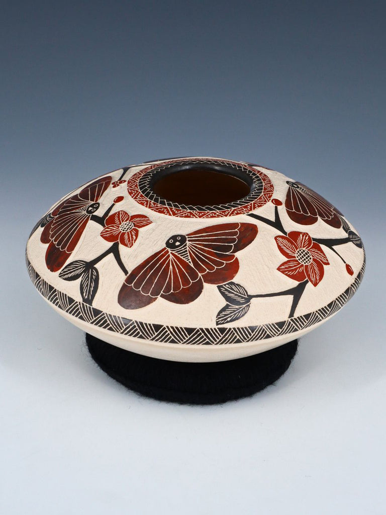 Mata Ortiz Hand Coiled Butterfly Pottery - PuebloDirect.com