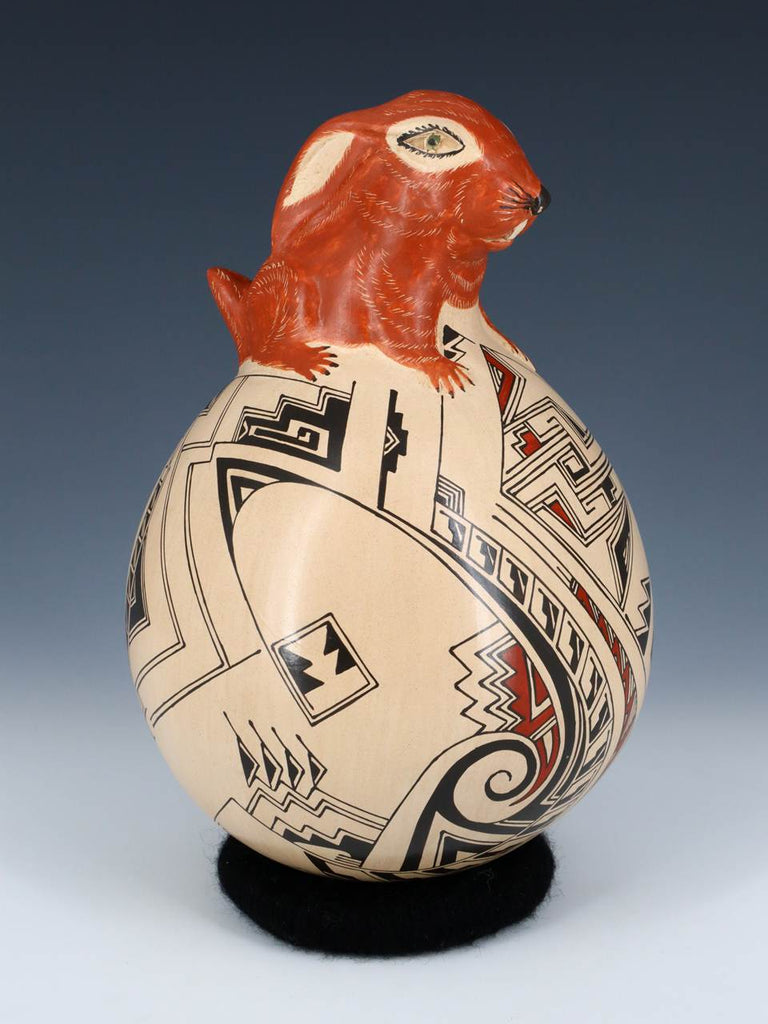 Mata Ortiz Hand Coiled Rabbit Effigy Pottery - PuebloDirect.com