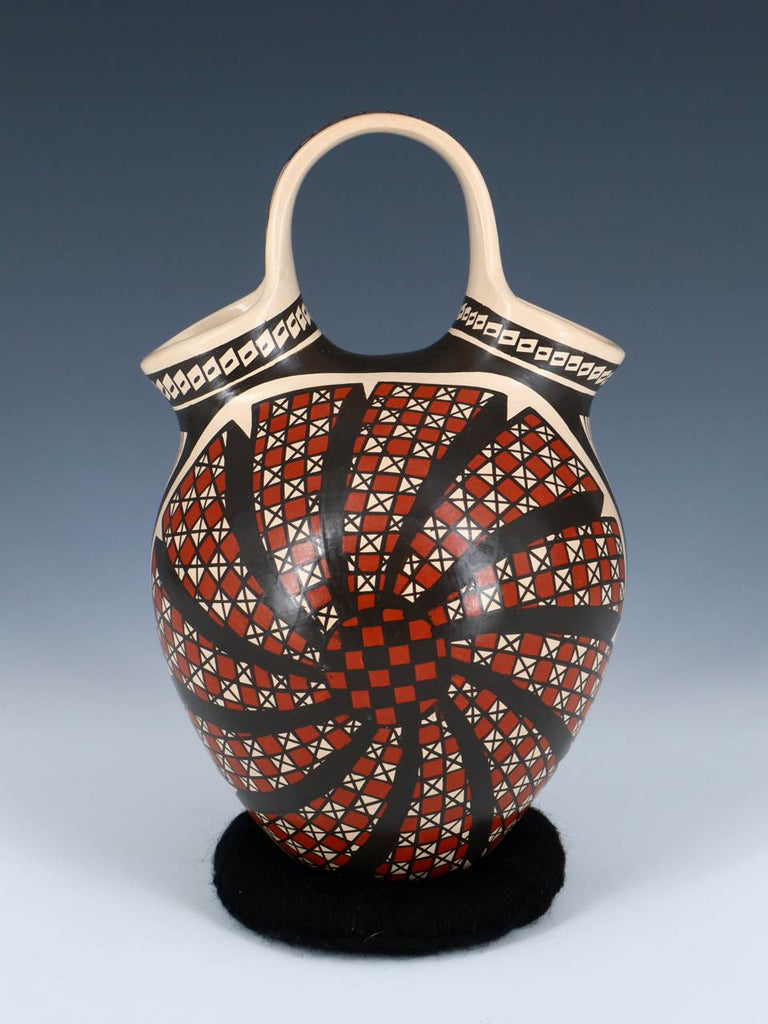 Mata Ortiz Hand Coiled Paquime Pottery Wedding Vase - PuebloDirect.com