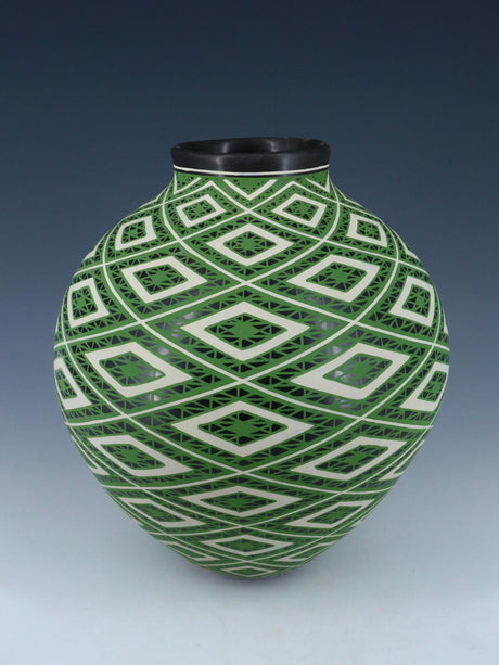Mata Ortiz Hand Made Geometric Design Pottery - PuebloDirect.com