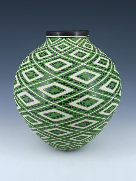 Mata Ortiz Hand Made Geometric Design Pottery - PuebloDirect.com