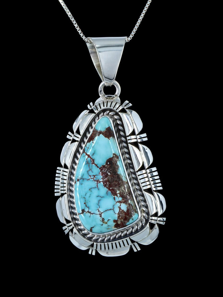 Native American Jewelry Natural Dry Creek Turquoise Pendant - PuebloDirect.com