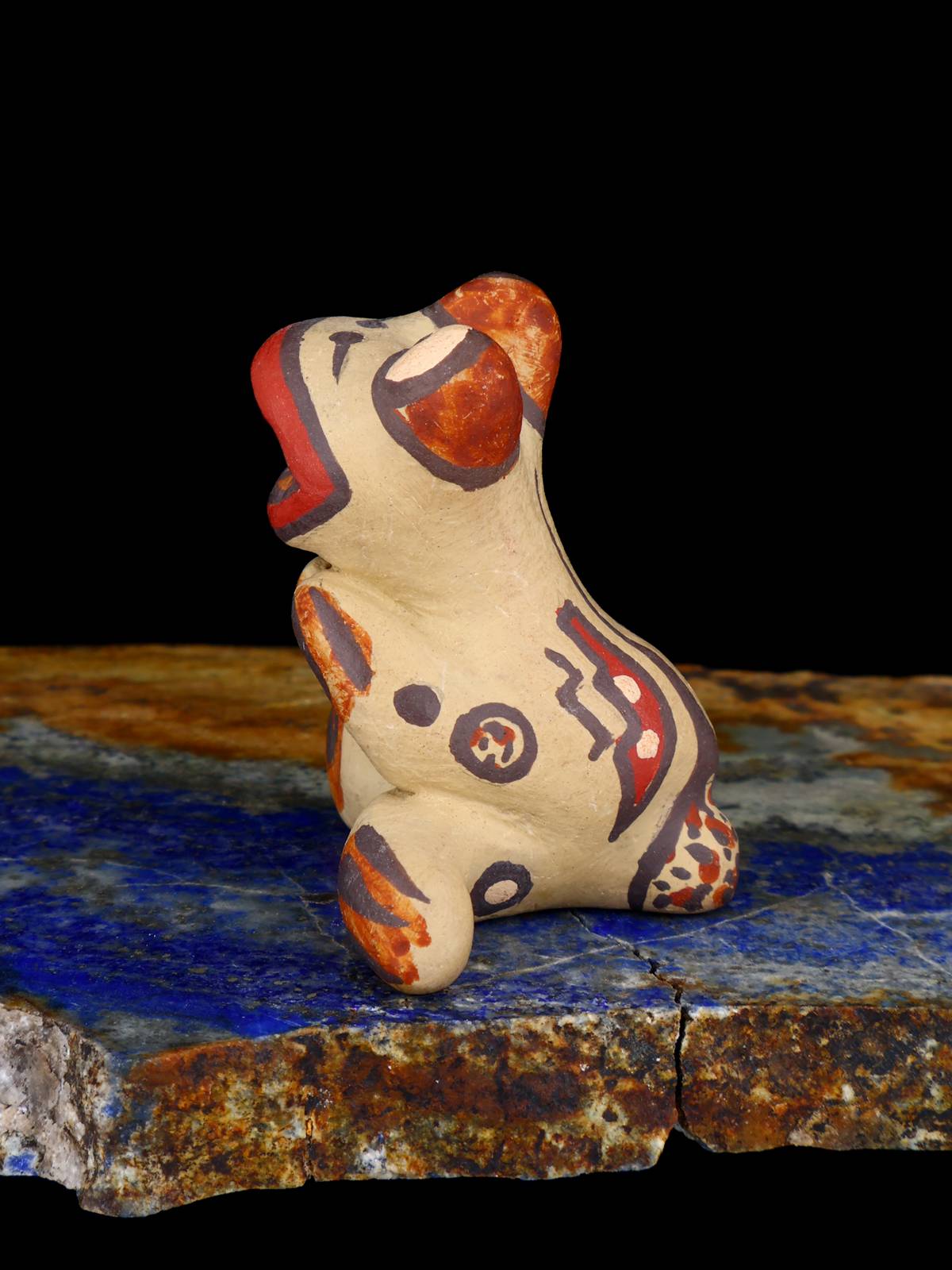 Santa Clara Pueblo Pottery Frog Figurine - PuebloDirect.com