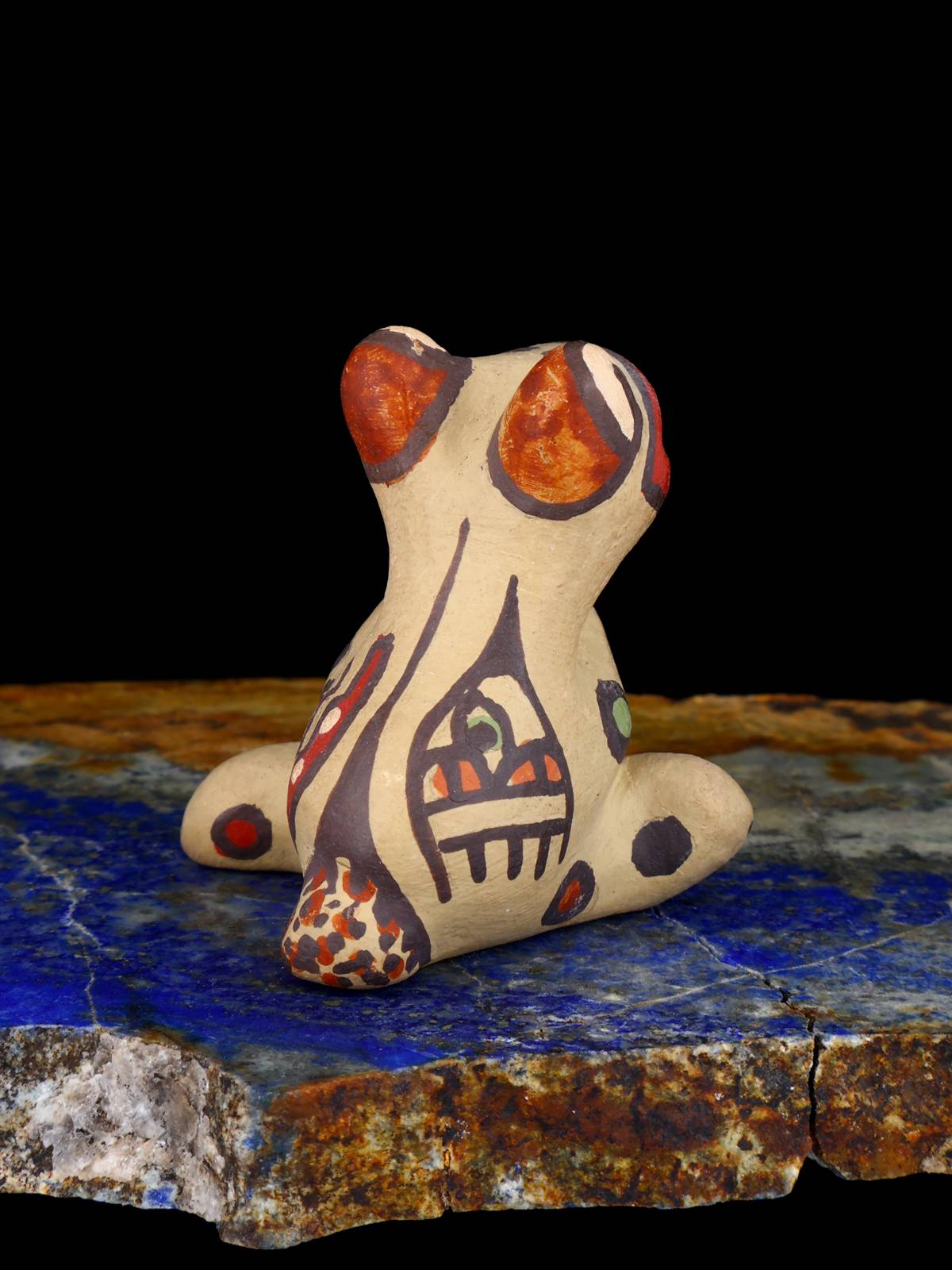 Santa Clara Pueblo Pottery Frog Figurine - PuebloDirect.com