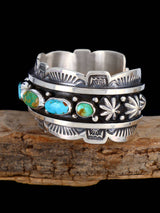 Navajo Jewelry Natural Royston Turquoise Cuff Bracelet - PuebloDirect.com