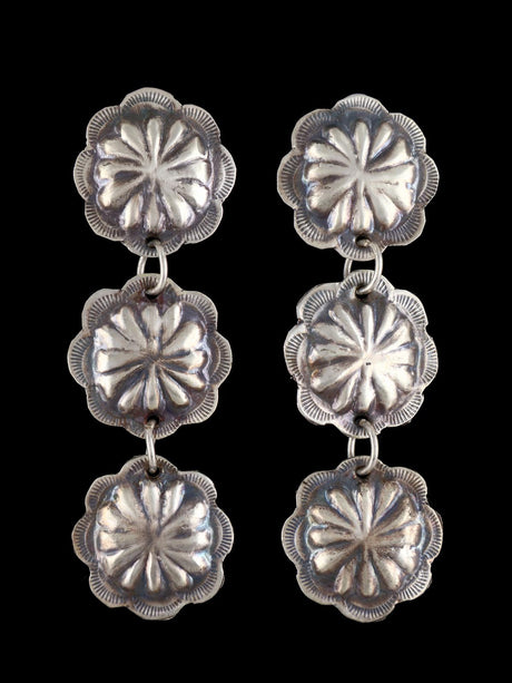 Navajo Sterling Silver Post Earrings - PuebloDirect.com