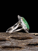 Sterling Silver Tyrone Turquoise Ring, Size 6 - PuebloDirect.com