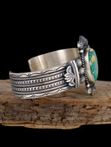 Native American Sterling Silver Natural Royston Turquoise Cuff Bracelet