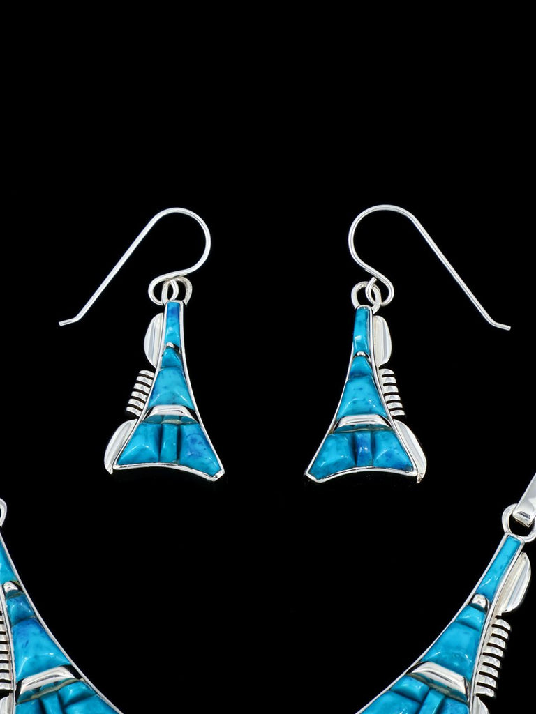 Shattuckite Navajo Cobblestone Inlay Necklace and Earring Set - PuebloDirect.com