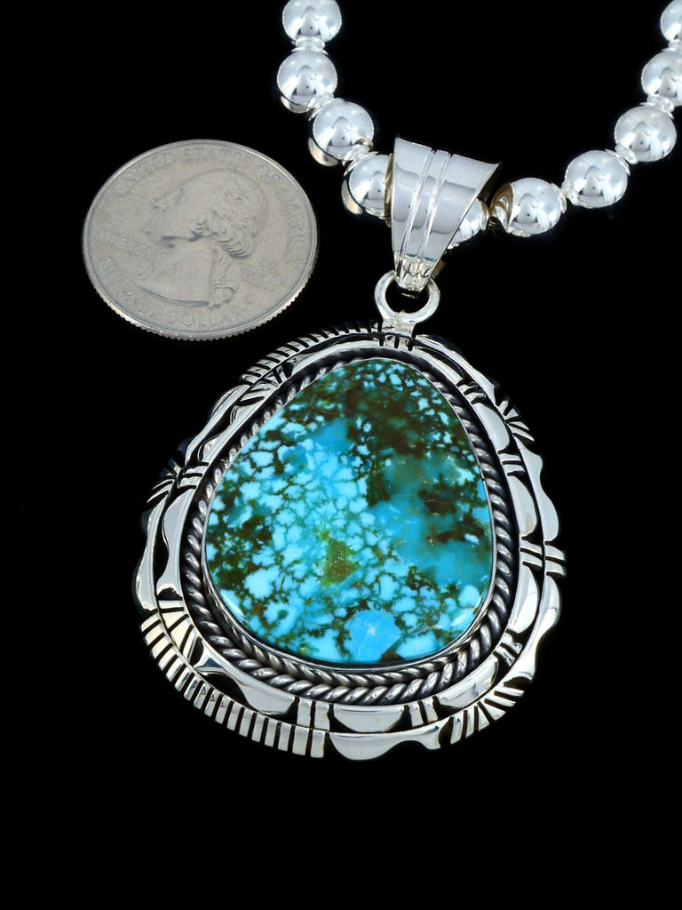 Native American Jewelry Kingman Turquoise Necklace - PuebloDirect.com