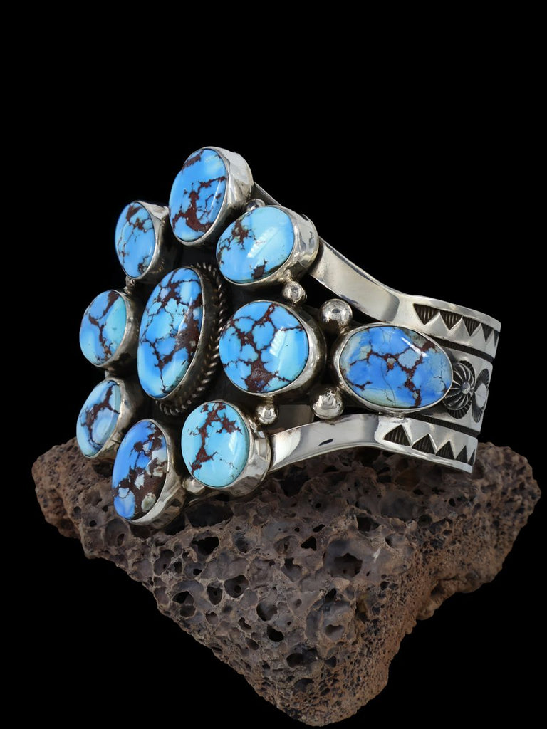 Native American Jewelry Natural Golden Hill Turquoise Cuff Bracelet - PuebloDirect.com