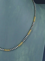 Native American Gold and Silver Bead Necklace - PuebloDirect.com