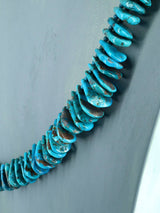 32" Turquoise Tab Necklace - PuebloDirect.com