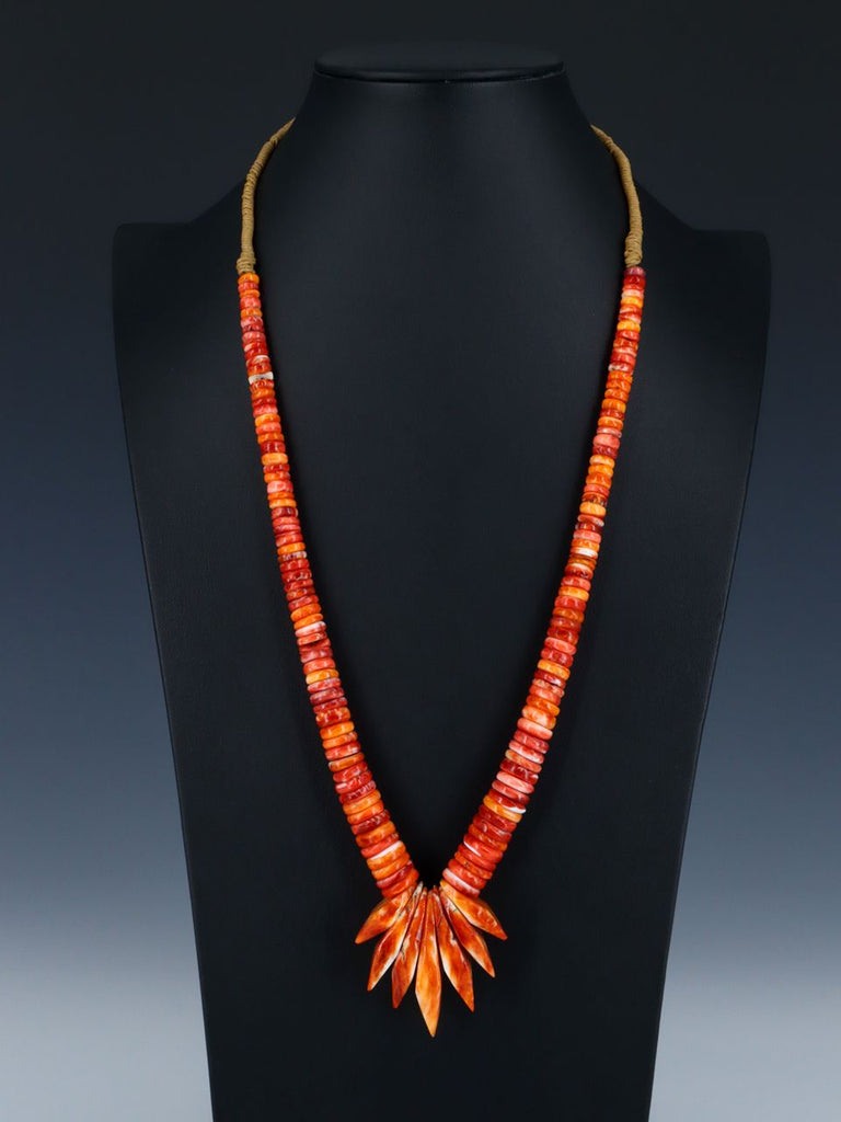 Native American Jewelry Spiny Oyster Necklace Set - PuebloDirect.com