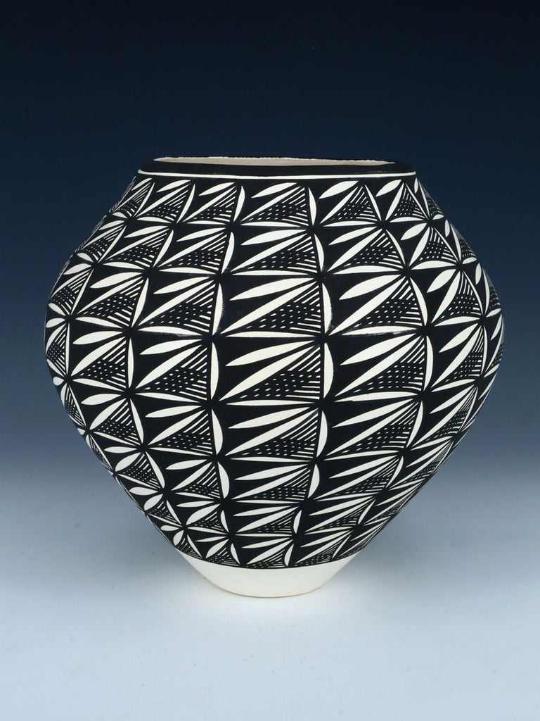 Acoma Pueblo Hand Coiled Geometric Painted Pottery - PuebloDirect.com