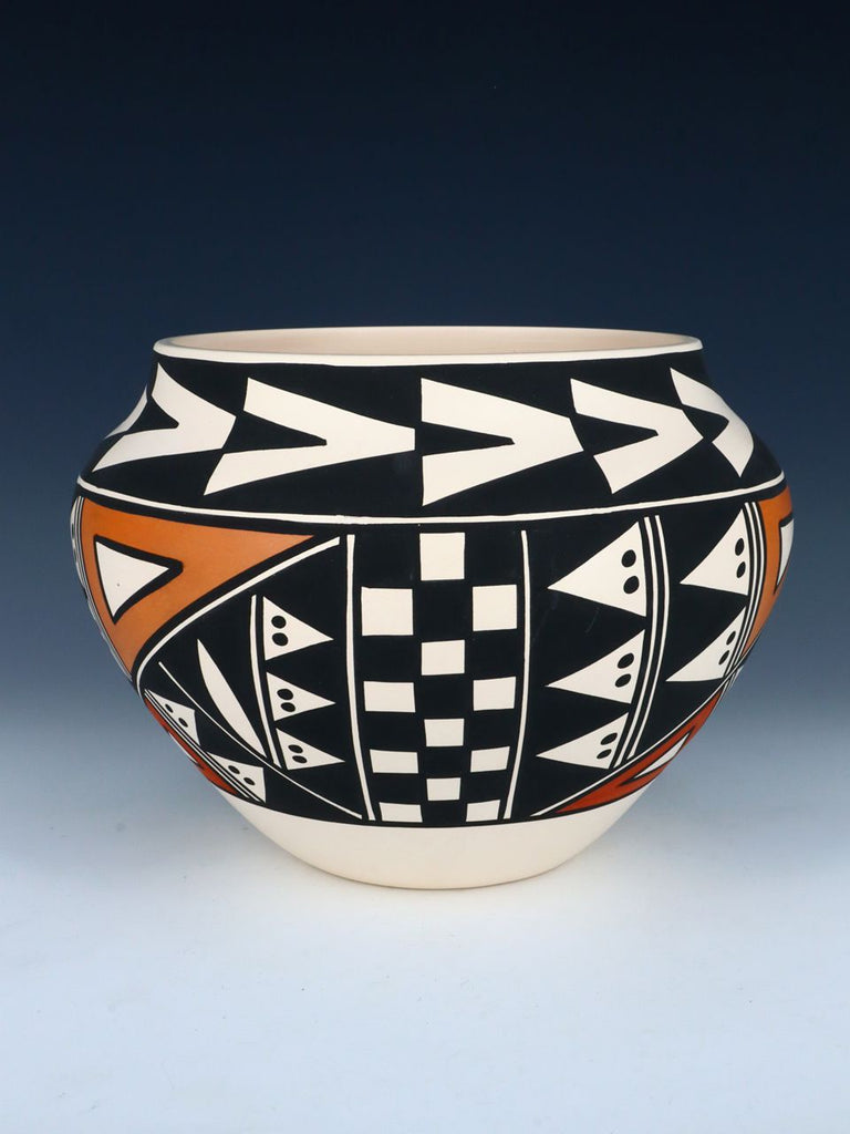 Acoma Pueblo Hand Painted Pottery Bowl - PuebloDirect.com