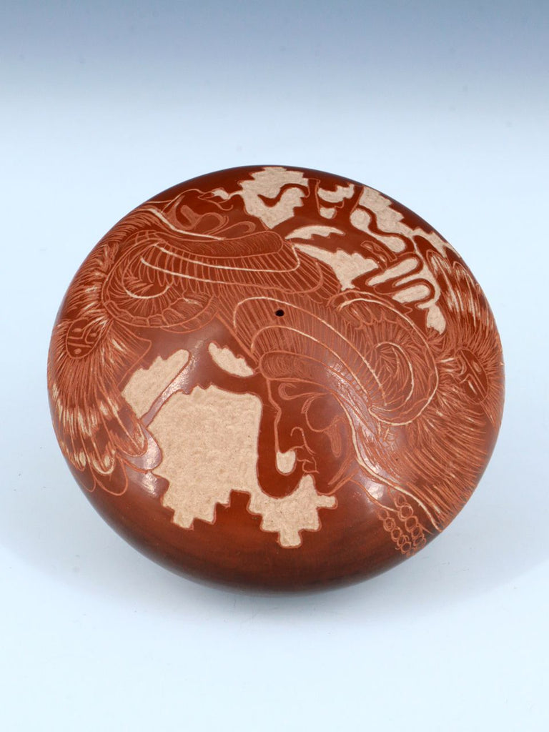 Santa Clara Pueblo Hand Coiled Red Pottery - PuebloDirect.com