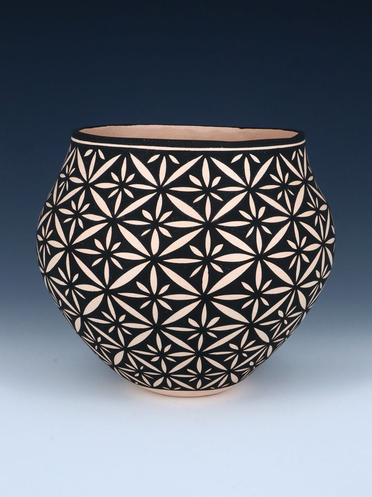 Acoma Pueblo Hand Coiled Geometric Painted Pottery - PuebloDirect.com
