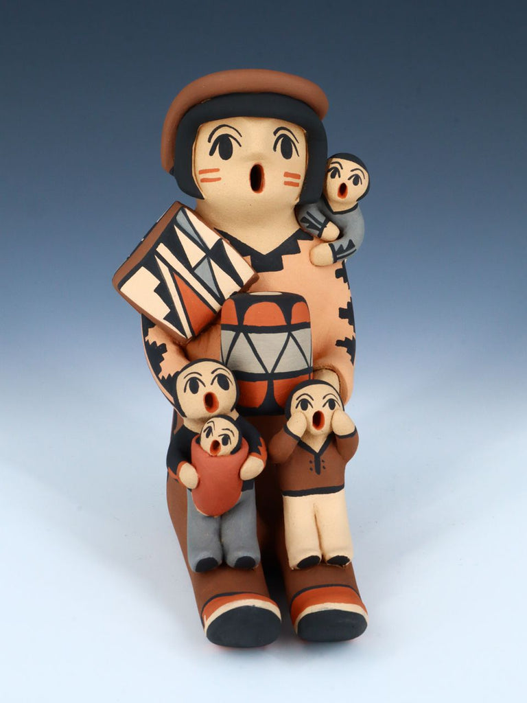 Jemez Pueblo Pottery Four Baby Male Storyteller - PuebloDirect.com