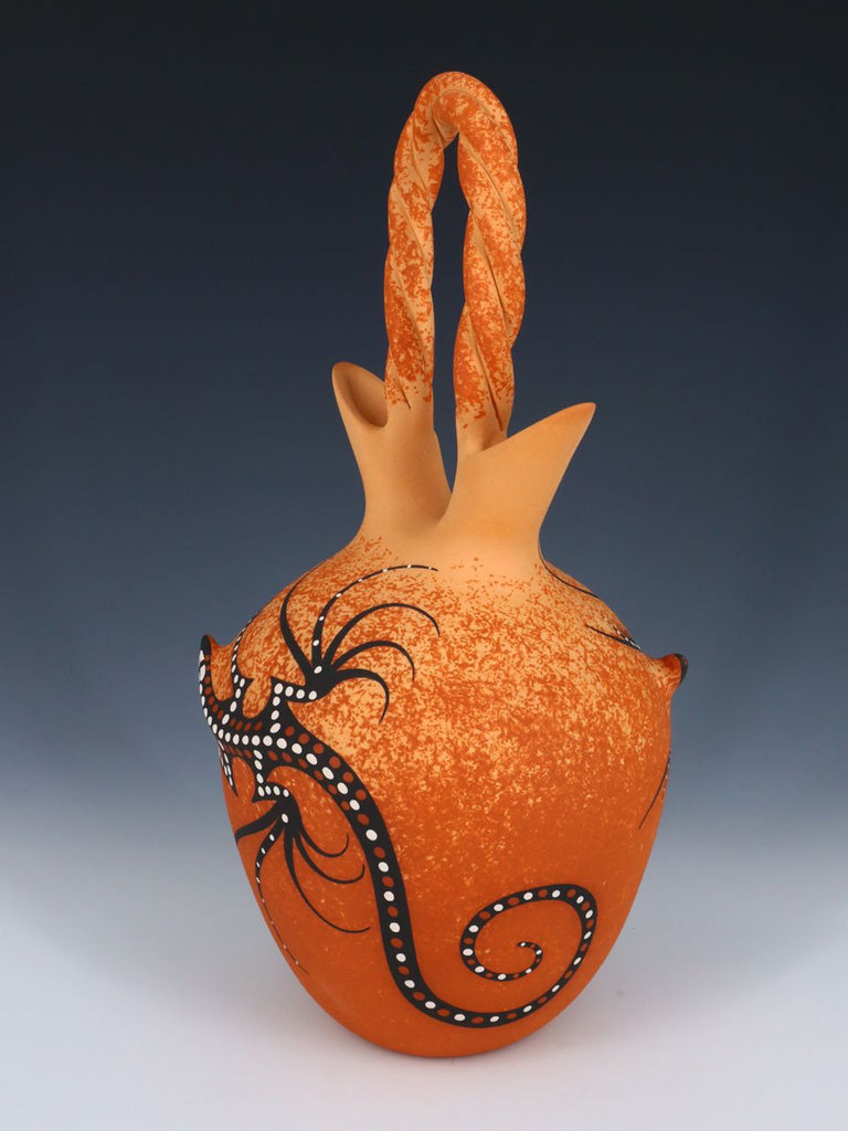 Zuni Pueblo Hand Made Pottery Wedding Vase - PuebloDirect.com