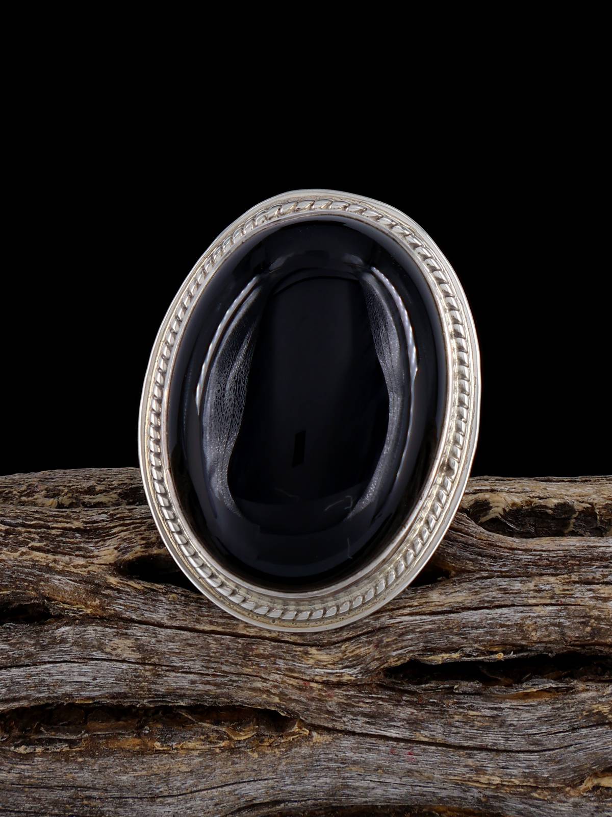 Navajo Black Onyx Ring, Size 5 1/2 – PuebloDirect.com