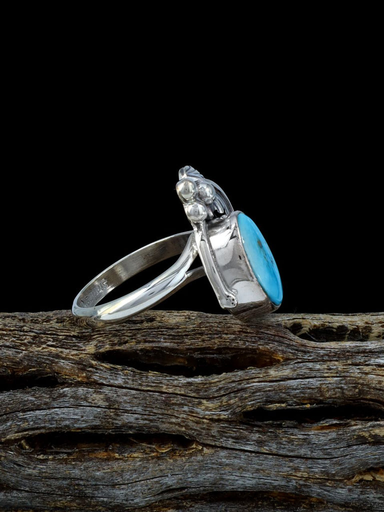 Native American Kingman Turquoise Ring, Size 7 - PuebloDirect.com